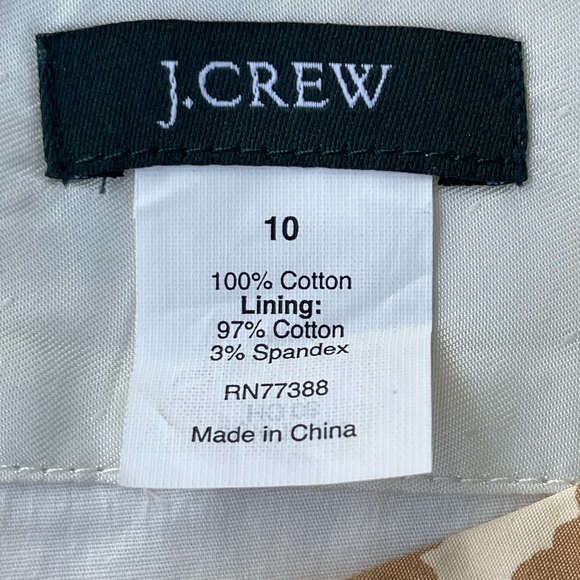 J. Crew Abstract Lattice Pencil Skirt. Size 10 - Picture 5 of 7